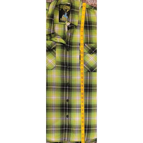 Dixxon Flannel Co “Arsenic Poison Series” Plaid Shirt 3XL Lime Black Limited Ed - Picture 9 of 9